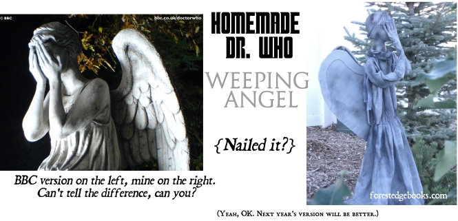 homemade weeping angel